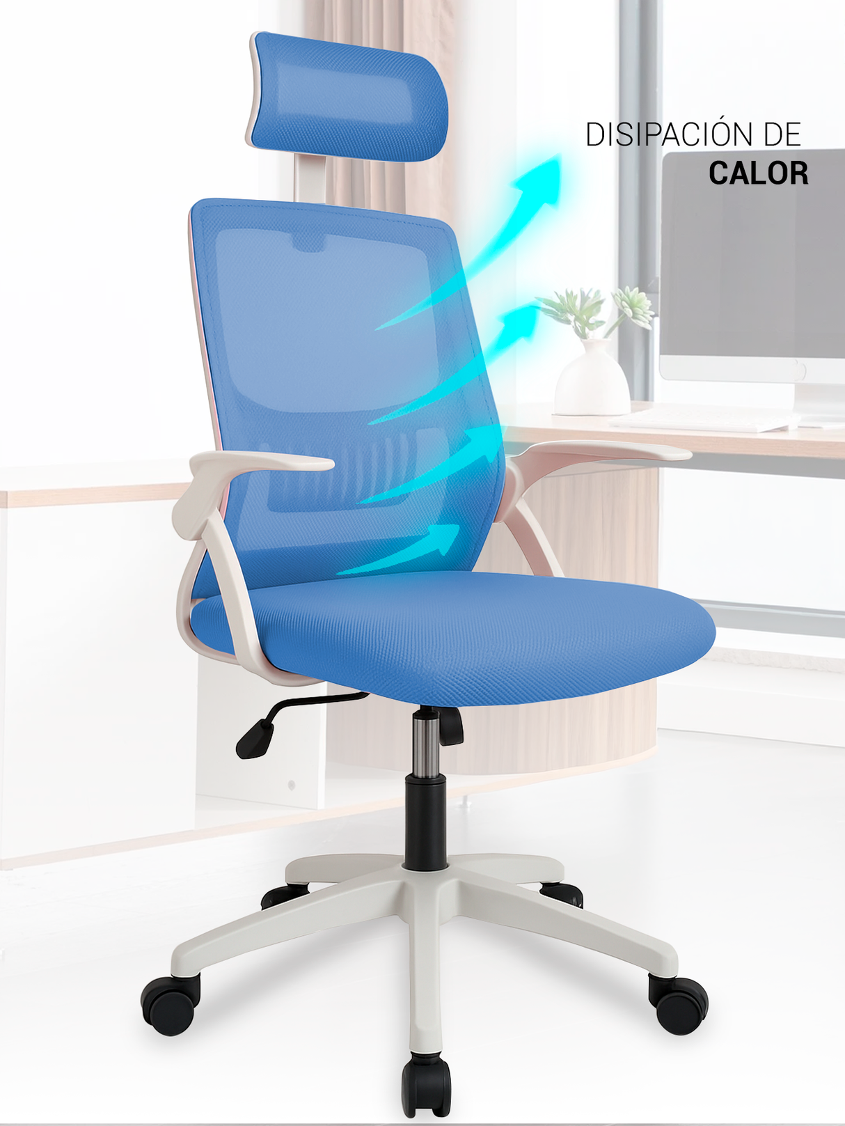 Silla Oficina Ejecutiva Ergonómica Premium Lumbar 360°