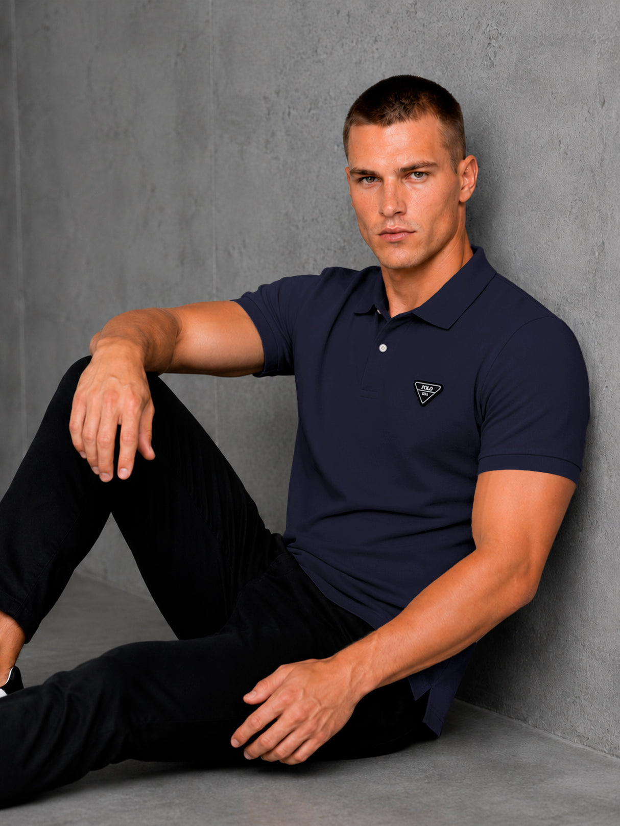 Playera HPC Polo Hombre Slim Fit Algodón Manga Corta Casual