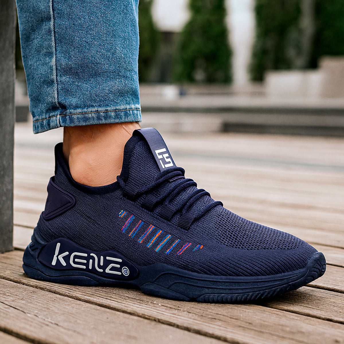 Tenis casuales para hombre con punta cómodo para el uso diario Zapatilla con suela antideslizante cómodo para el uso Transpirable Y Absorción- Para Correr, Ejercicio