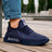 Tenis casuales para hombre con punta cómodo para el uso diario Zapatilla con suela antideslizante cómodo para el uso Transpirable Y Absorción- Para Correr, Ejercicio