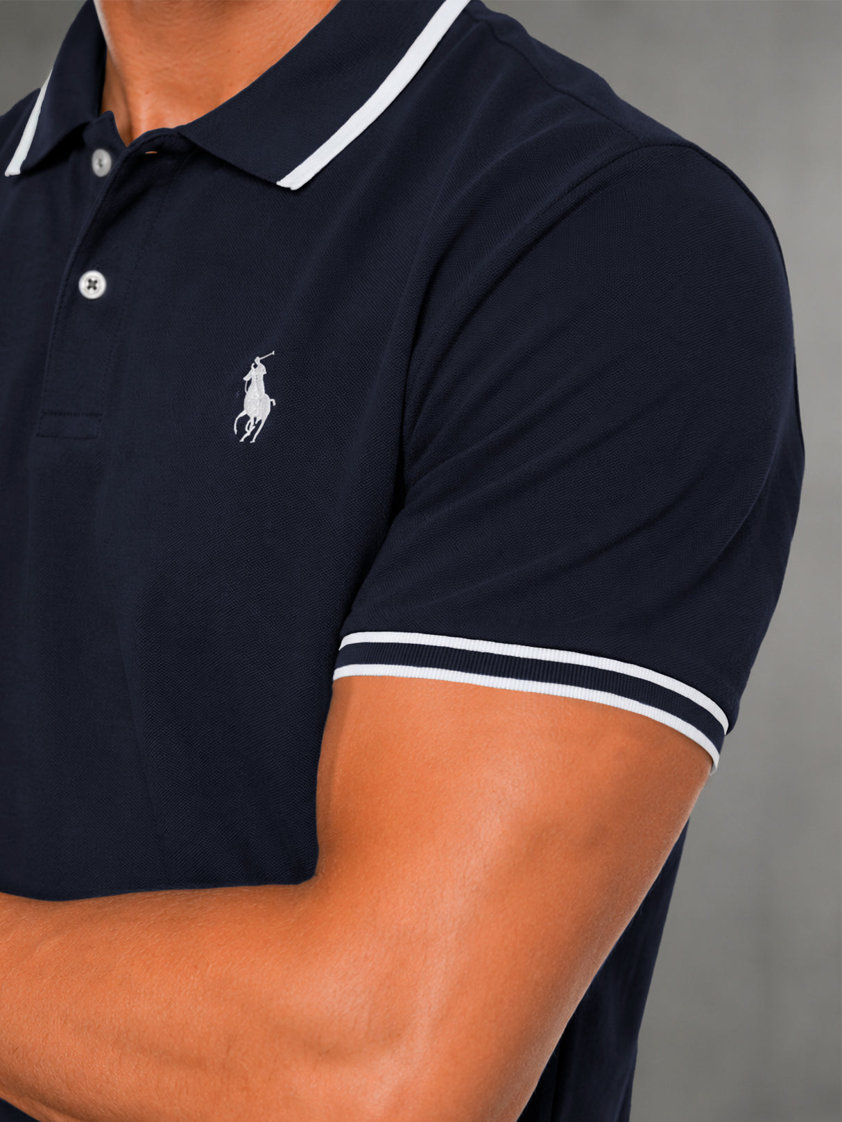 Camisa HPC Polo Hombre Manga Corta Sport Elegante Estilo Old Money