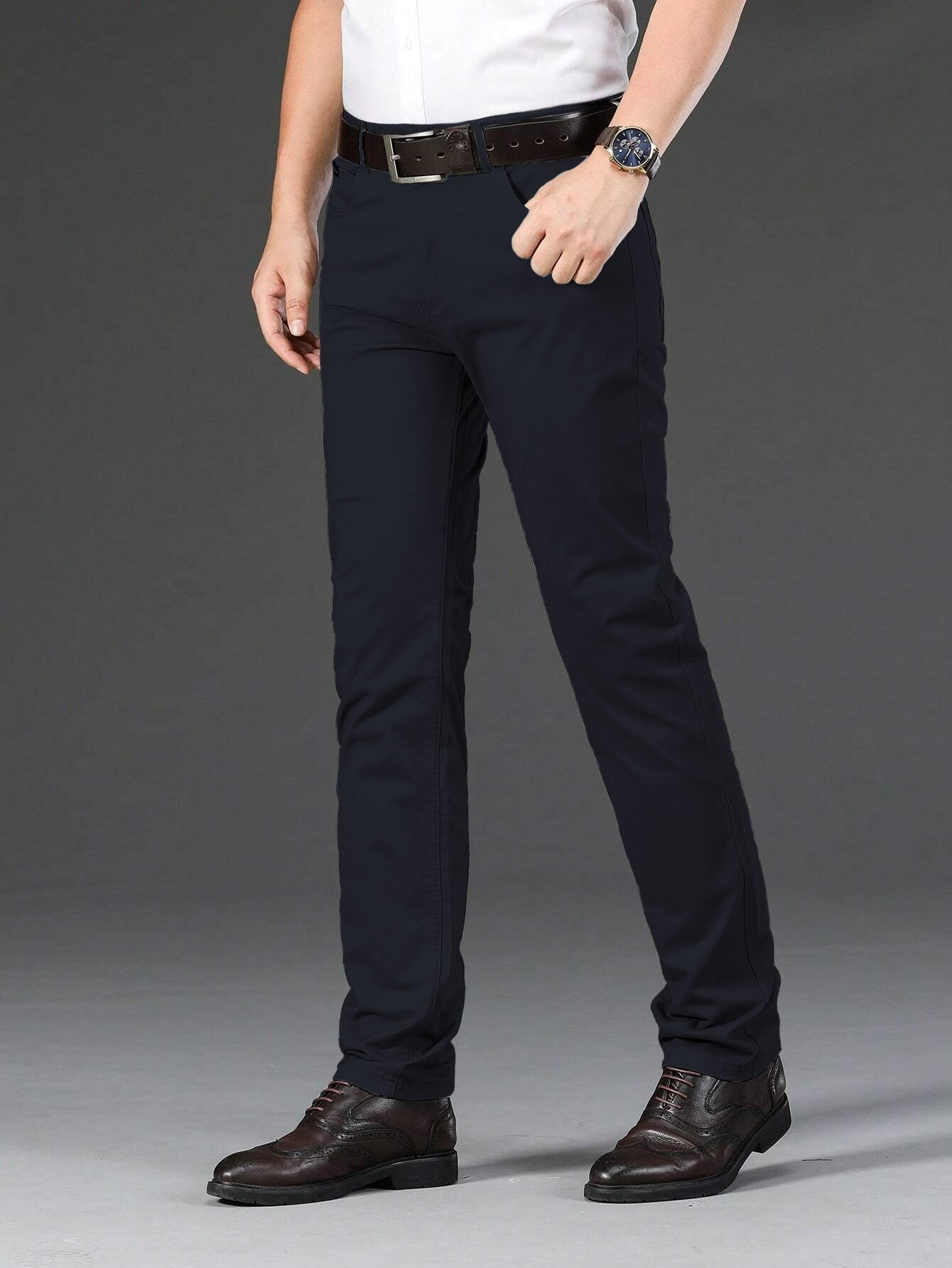 Gabardina Pantalones De Vestir Strech Pantalones De Vestir Para