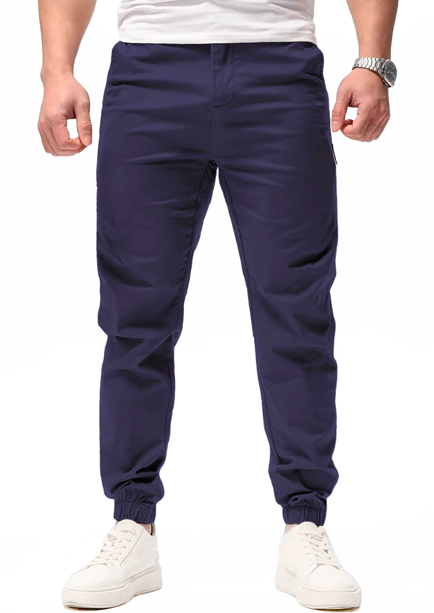 Pantalon Casual Deportivo Jogger para Hombre Bolsos Laterales con Cintura Elastica Ajustable