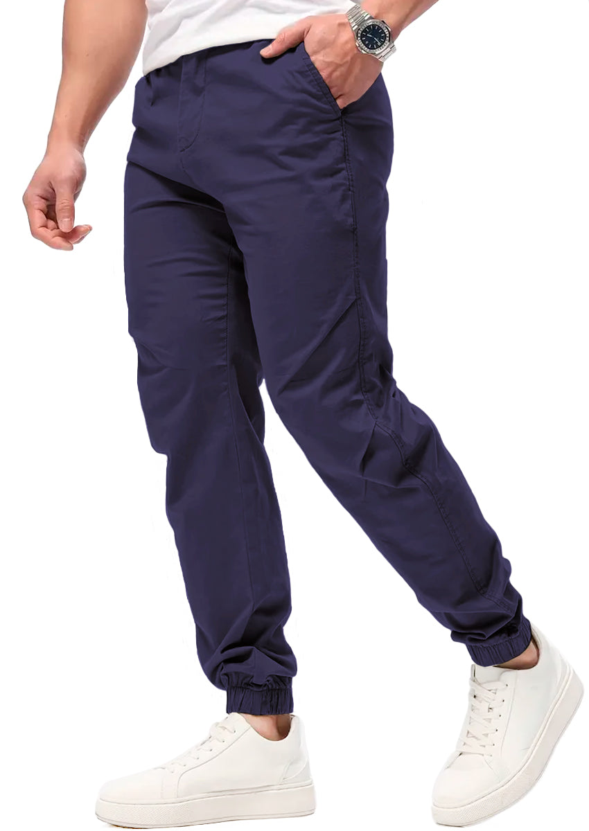 Pantalon Casual Deportivo Jogger para Hombre Bolsos Laterales con Cintura Elastica Ajustable