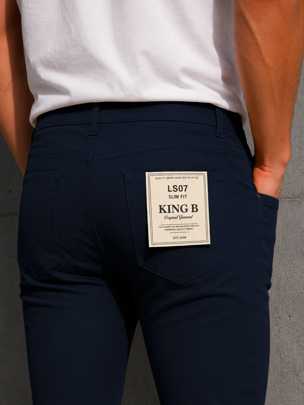 Pantalón De Vestir Casual Hombre Skinny Slim Fit Gabardina