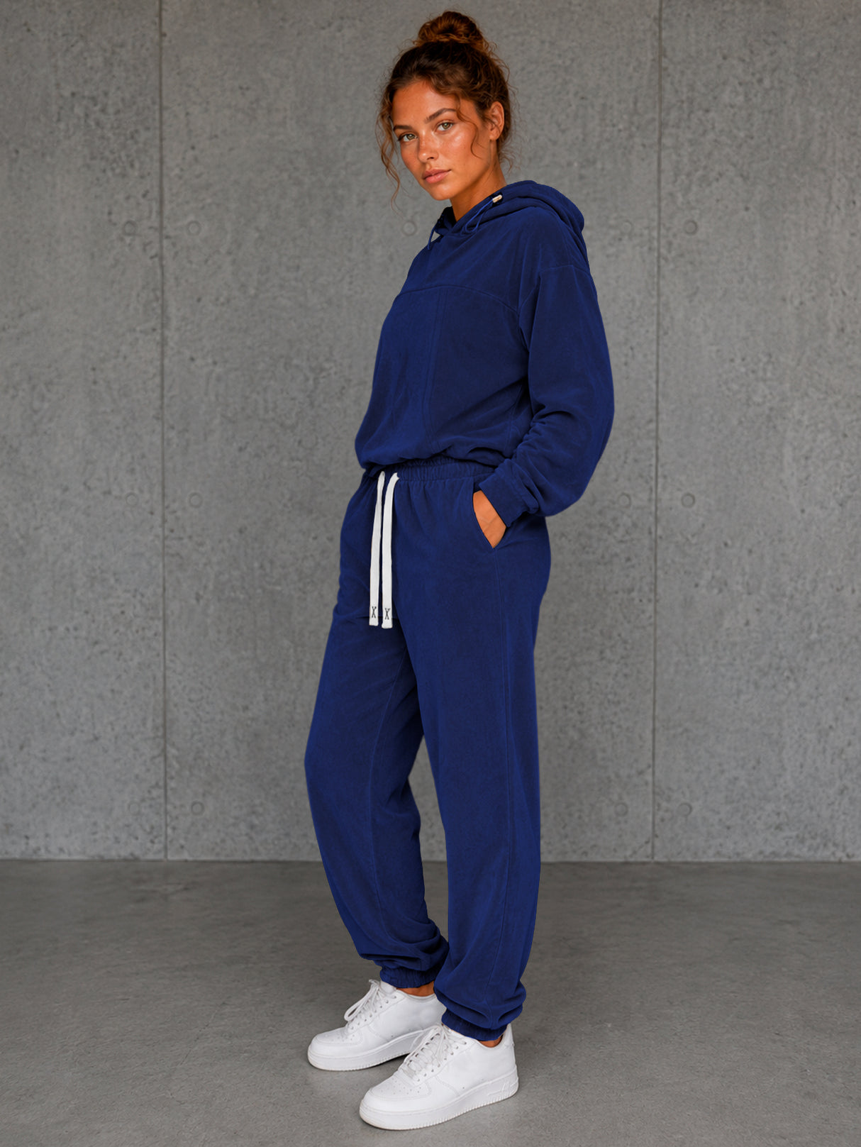 Conjunto Deportivo Mujer 2pz Sudadera Pantalon Comodo Casual