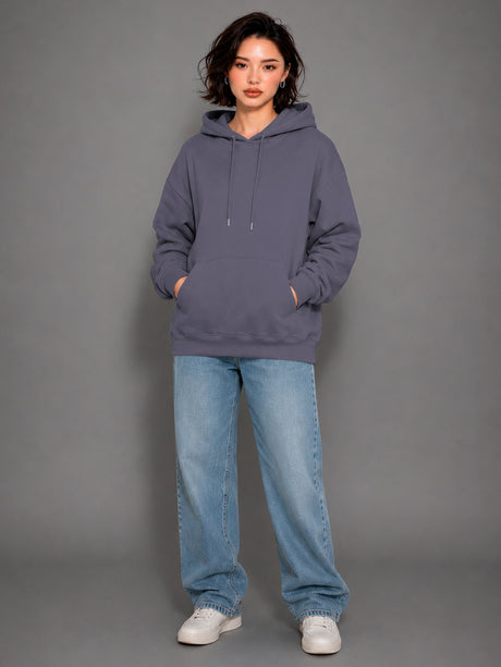 Sudadera con Capucha para Mujer Manga Larga Hoodie sin Cierre