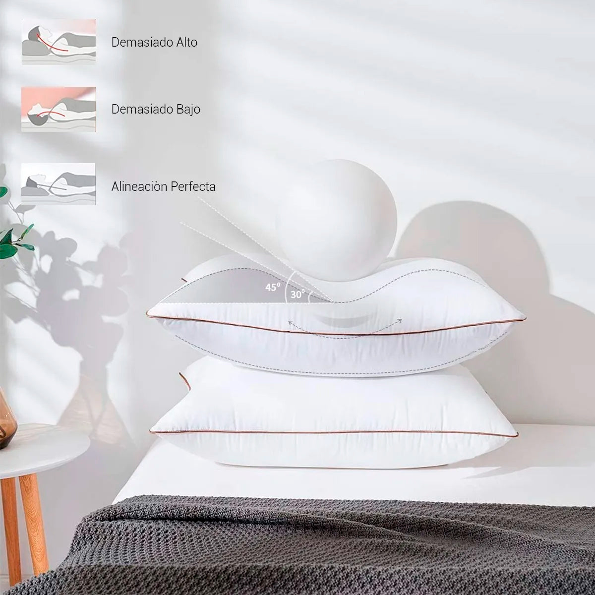 Almohada Conforf Premium Estándar Semi Firme