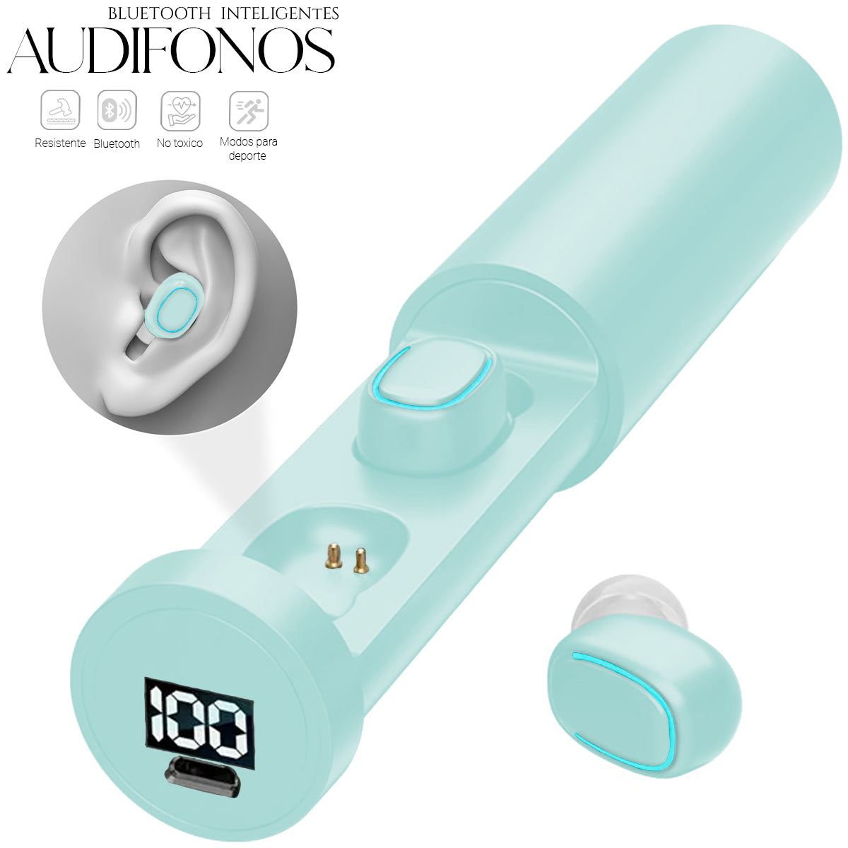 Audífonos In-ear Inalámbricos Tacto Inteligente Bluetooth