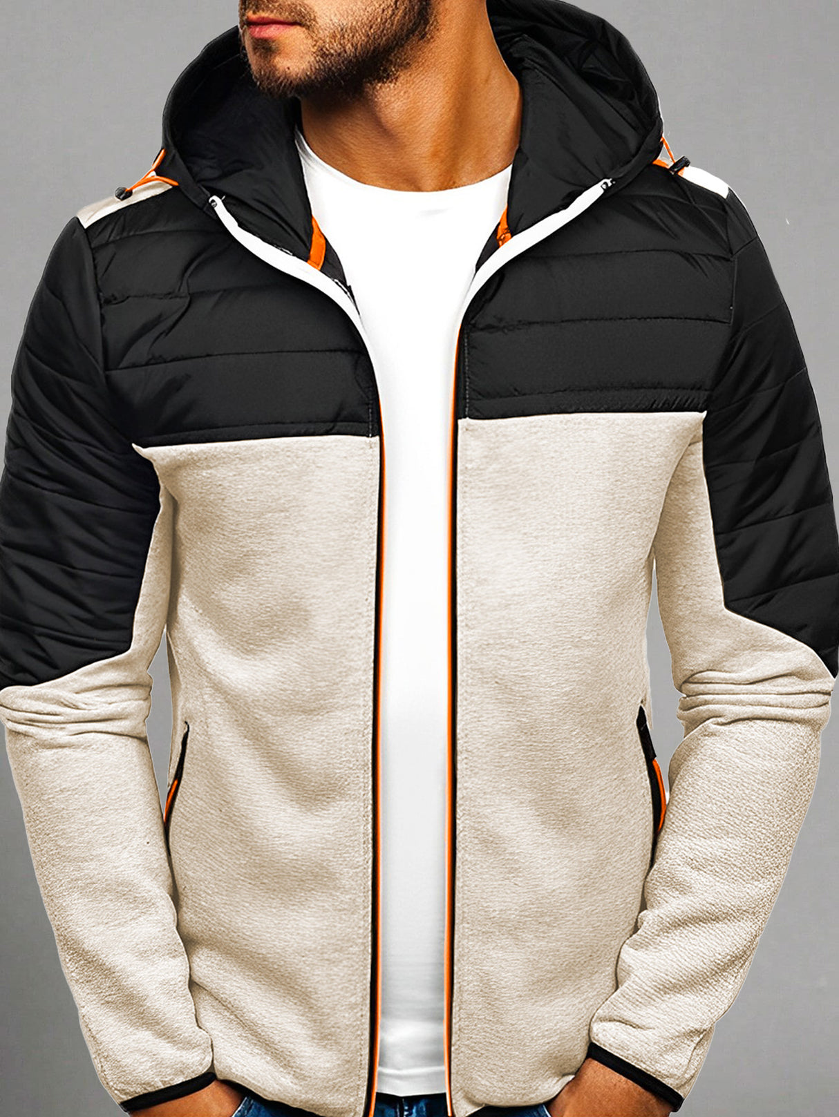 Sudadera Hombre Con Capucha Deportiva Con Cierre Hoodie