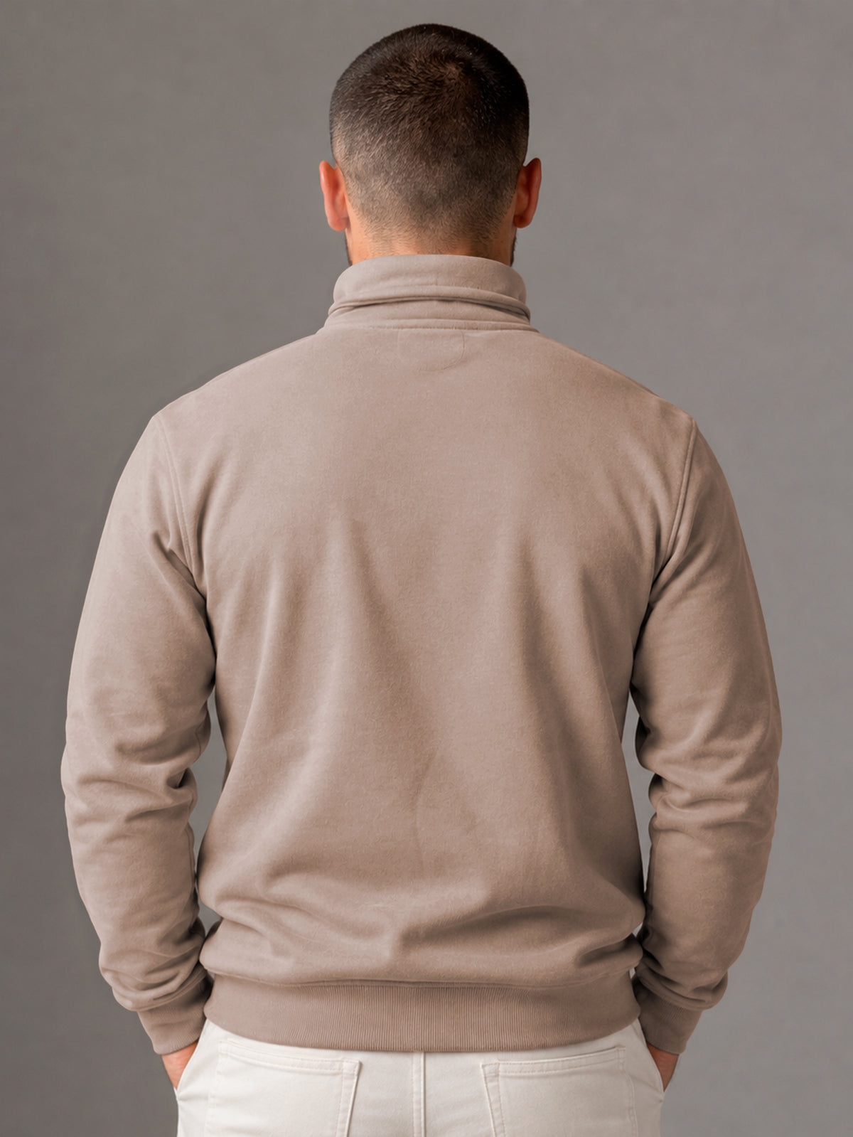 Sudadera Para Hombre Con Media Cierro en Cuello