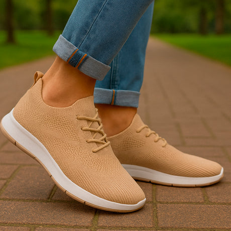 Tenis para hombre casuales con un diseño de  tela para correr con punta  con agujeta clásica, suela antideslizante Zapatilla para hombre cómodo transpirable ideal para el uso diario
