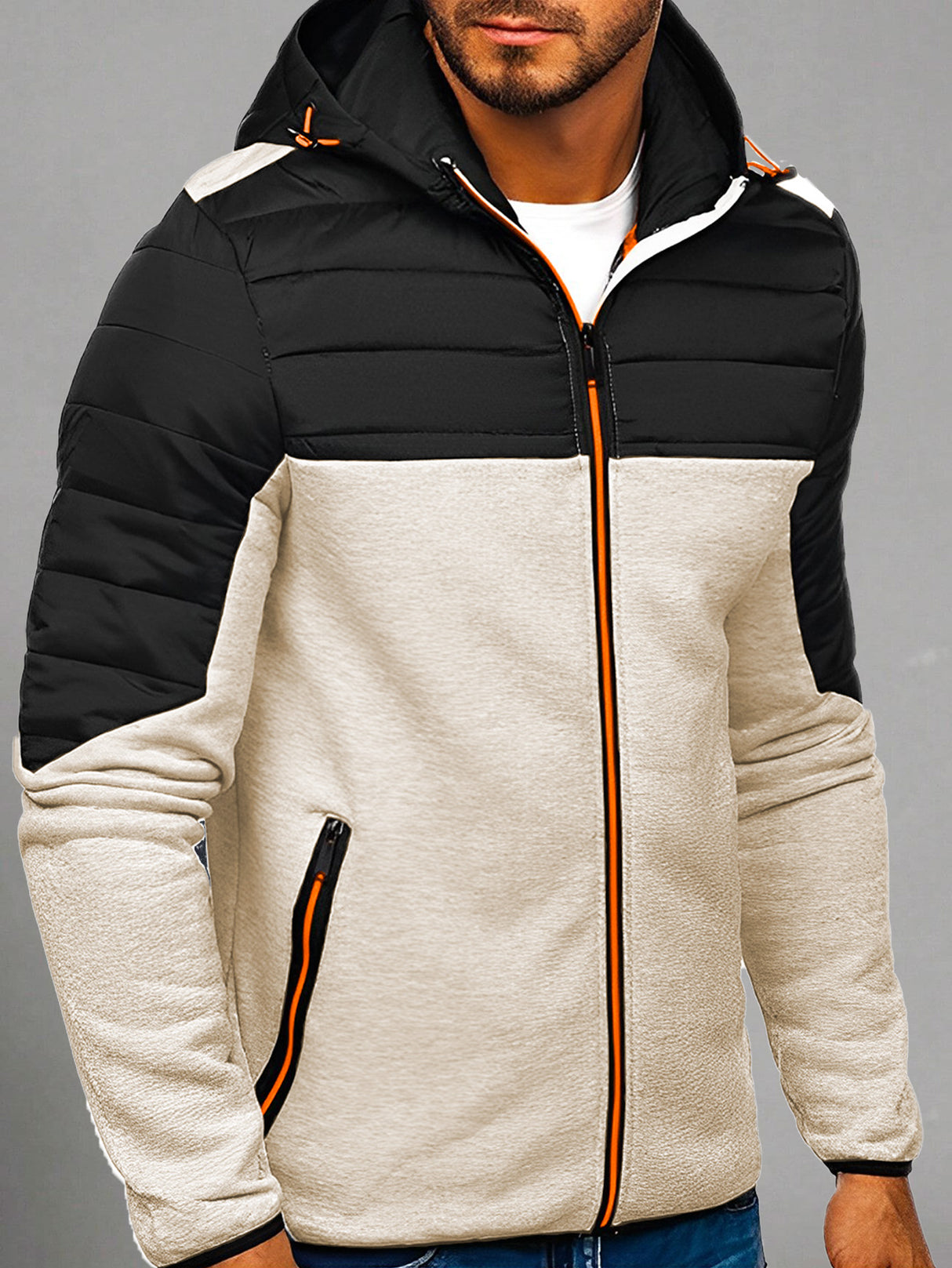 Sudadera Hombre Con Capucha Deportiva Con Cierre Hoodie