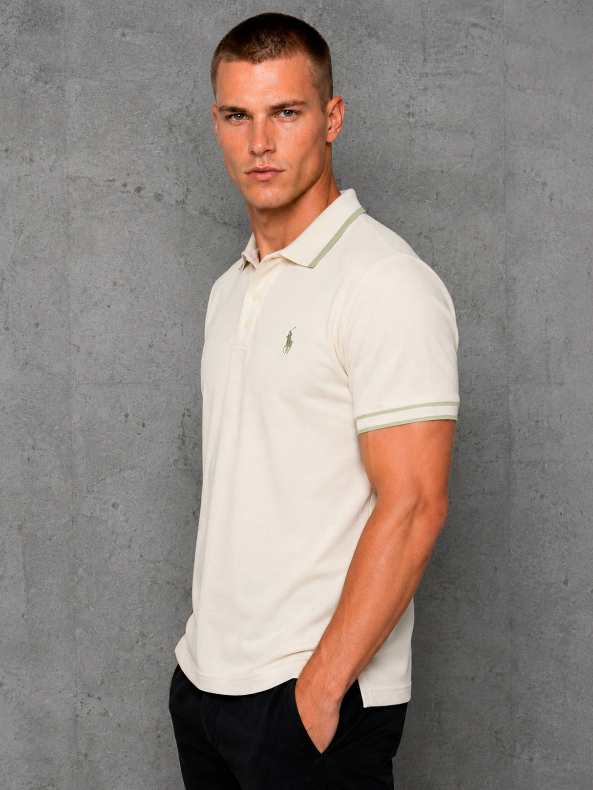 Camisa HPC Polo Hombre Manga Corta Sport Elegante Estilo Old Money
