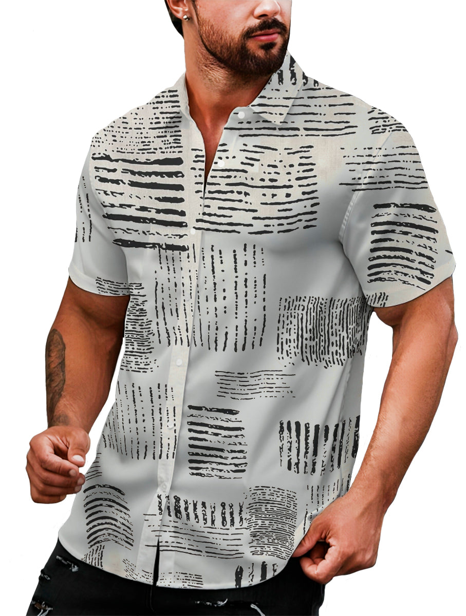 Camisa Casual Para Hombre Strech Manga Corta Shendy Vendy