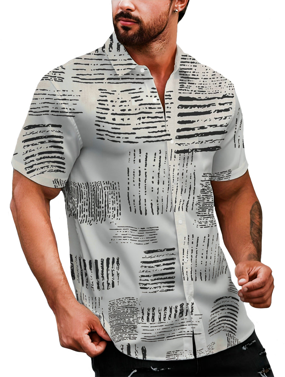 Camisa Casual Para Hombre Strech Manga Corta Shendy Vendy