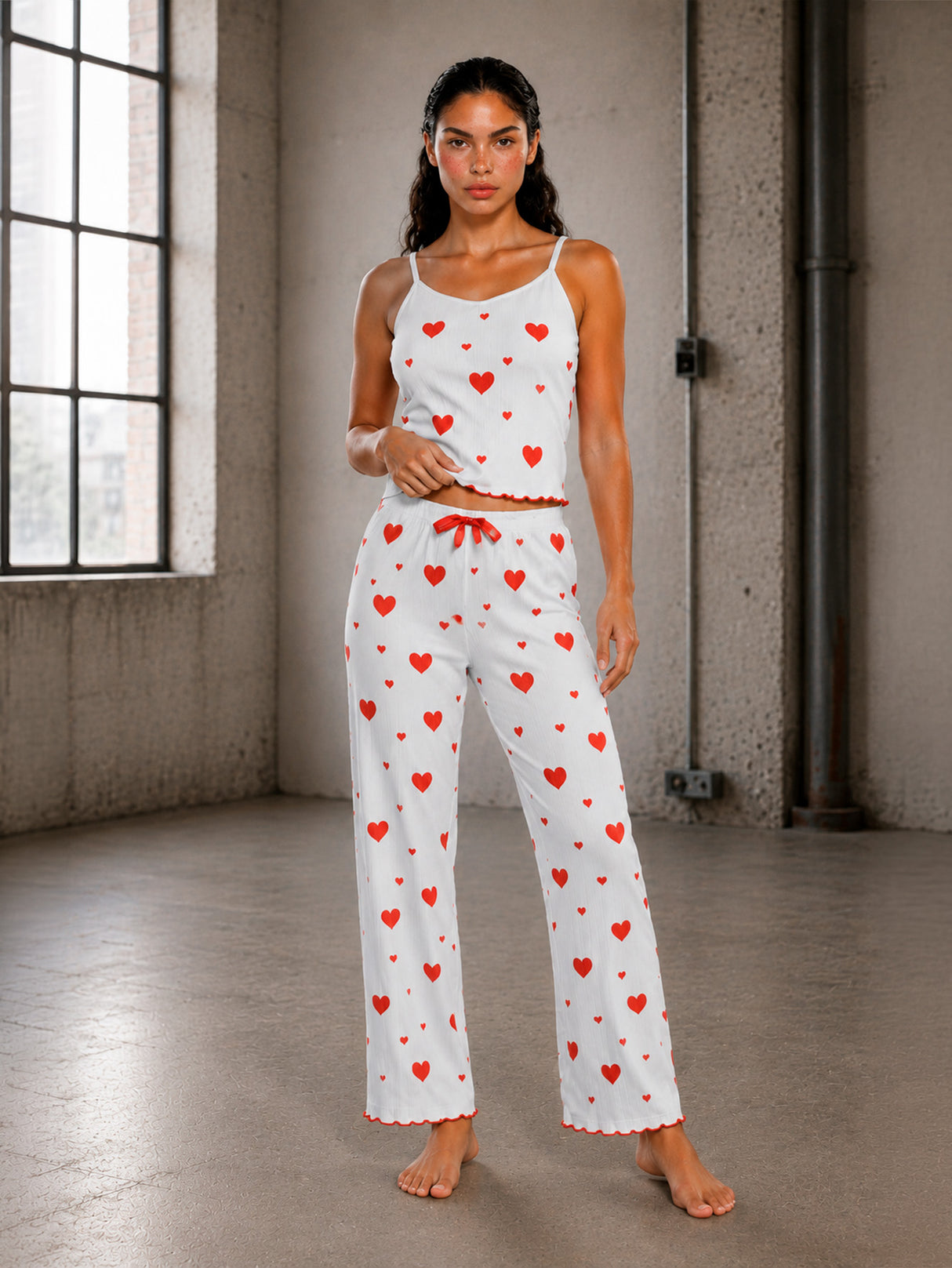 Pijama Mujer Conjunto Pantalon Top Ligero Comodo Verano