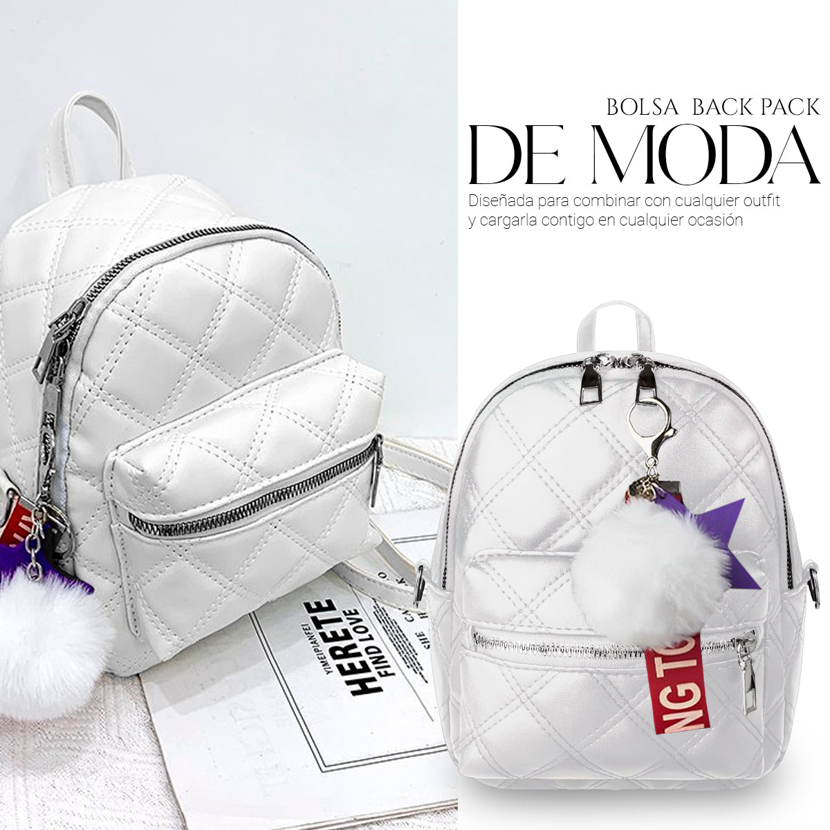 Bolso Bandolera Mochila De Moda Multifuncional Casual