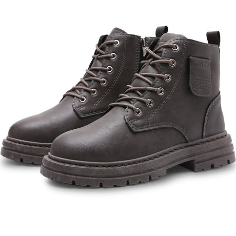 Botas Para Hombre Estilo Urbano Tipo Vinipiel Antideslizante