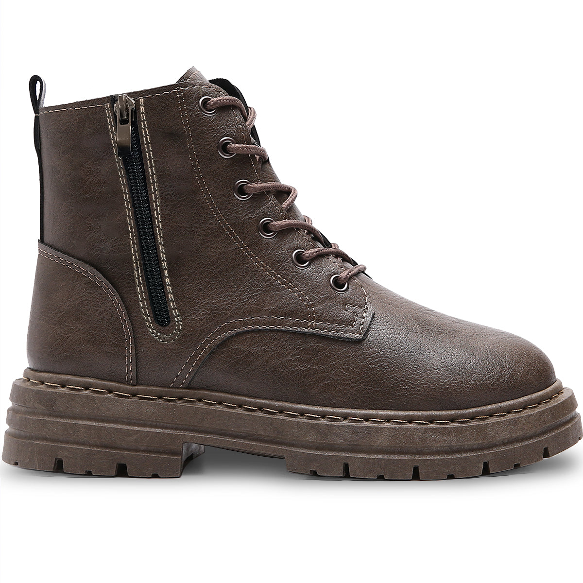 Botas Para Hombre Estilo Urbano Tipo Vinipiel Antideslizante