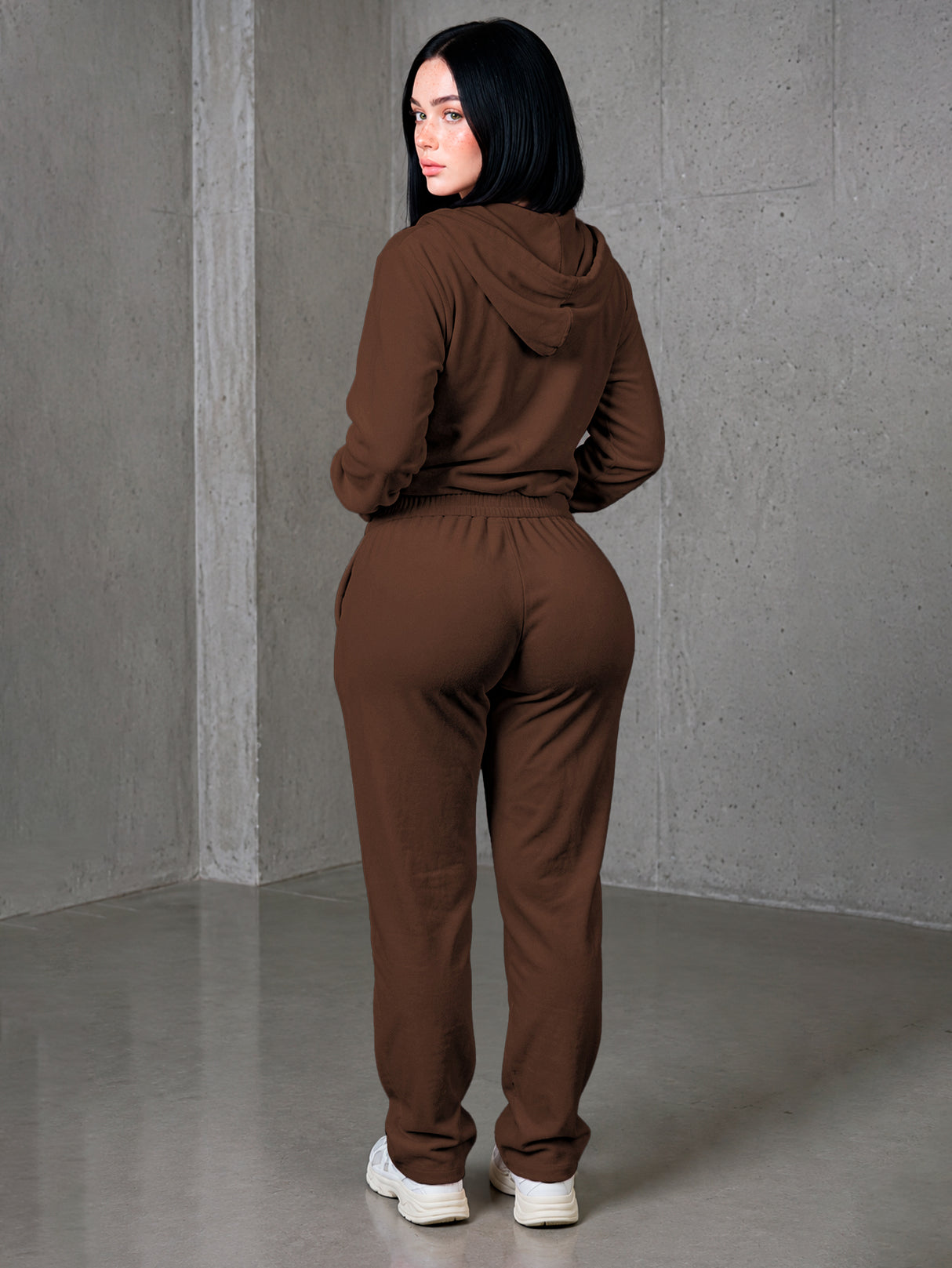 Conjunto Pants Deportivo Para Dama 2 Pz Sudadera Con Capucha MAYOREO
