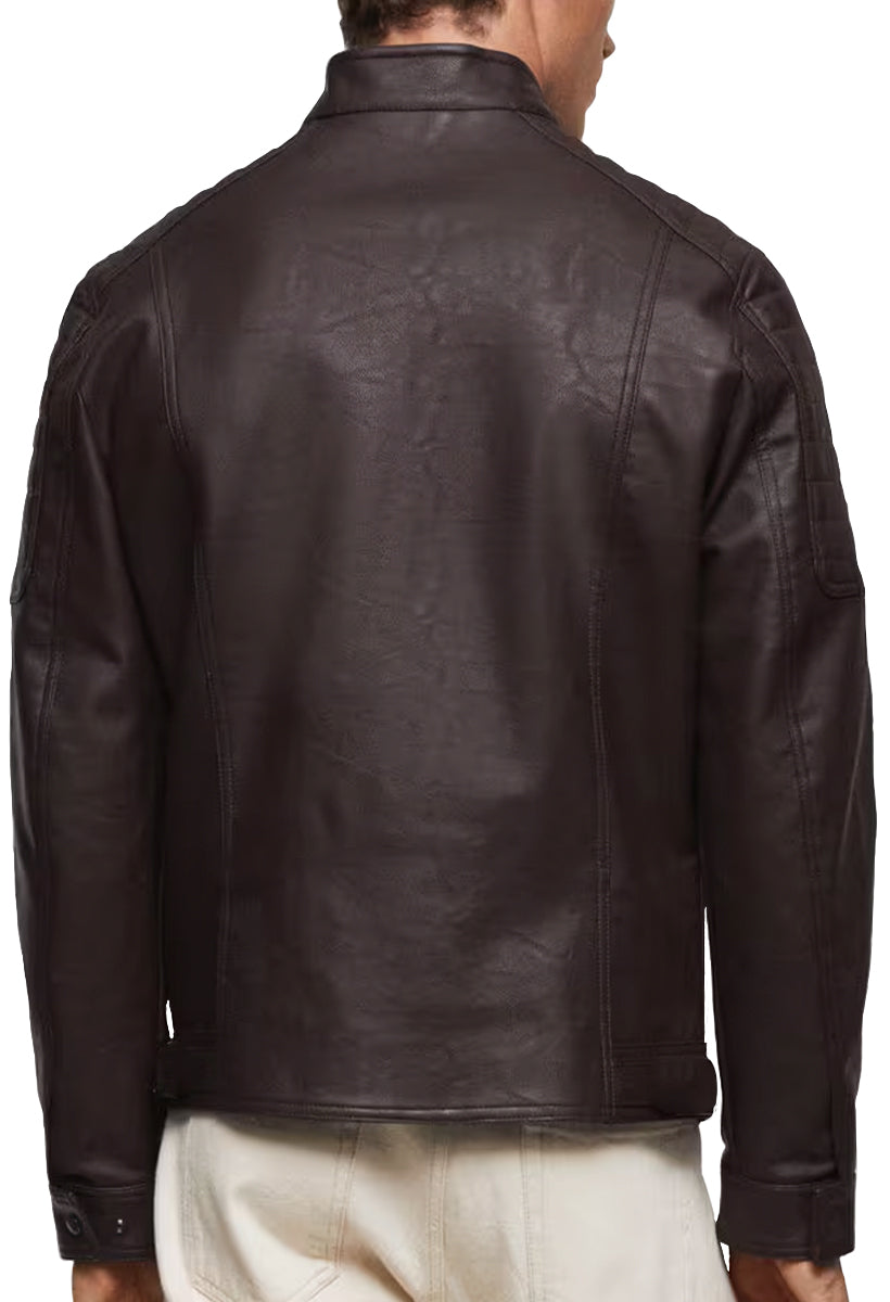 Chamarra Chaqueta Vinipiel Tipo Biker Para Hombre