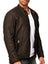 Chamarra Vinipiel Hombre Biker Chaqueta Impermeable Estilo Casual de Diseño Clasico Mayoreo