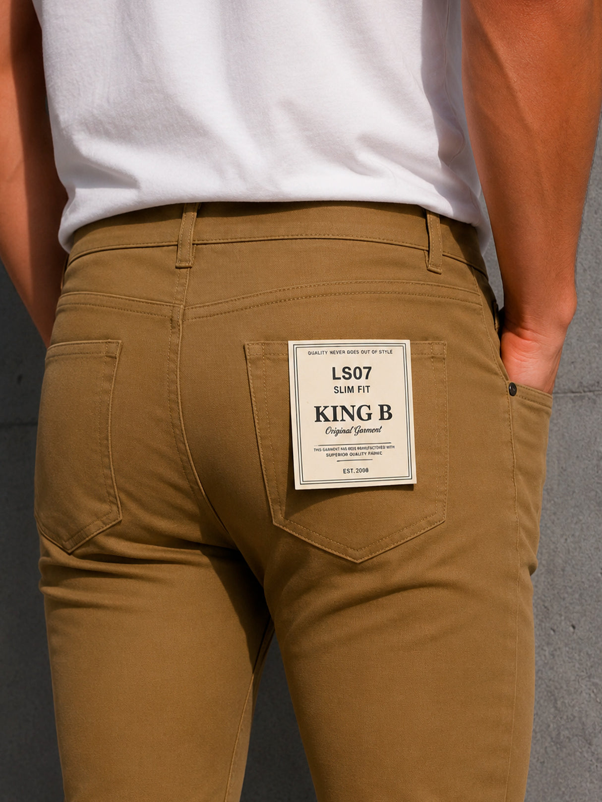 Pantalón De Vestir Casual Hombre Skinny Slim Fit Gabardina