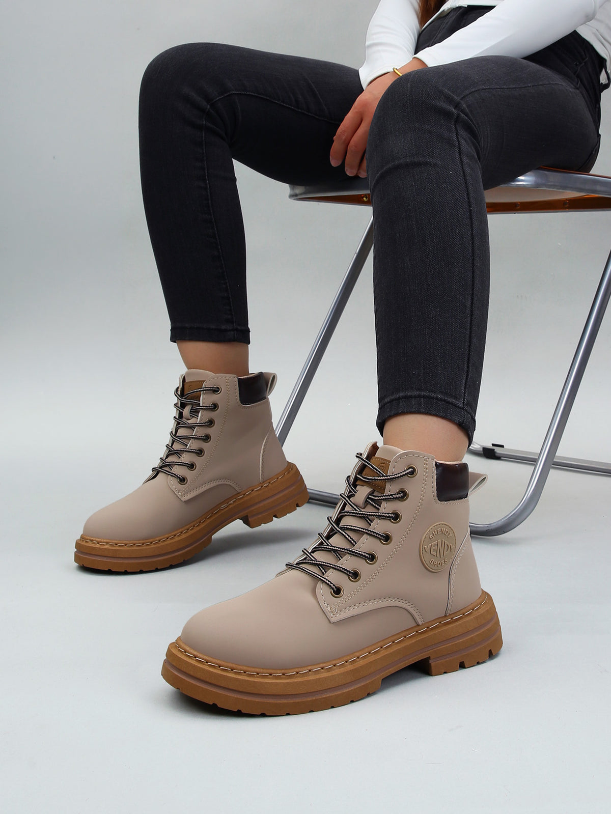 Botas Para Mujer Estilo Stone Street Urbano Plataforma