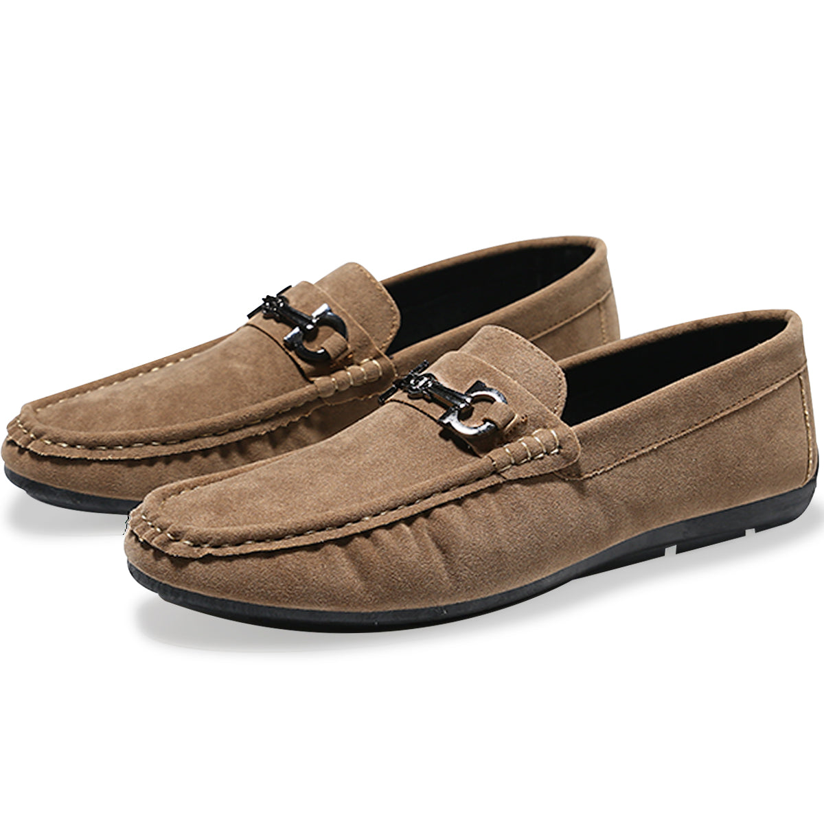 Mocasines Elegantes De Vestir Para Hombre Zapatos Marron Claro 4.5