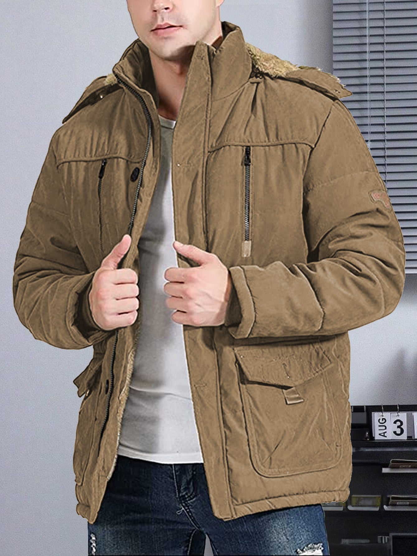 chamarra tipo cazadora hombre