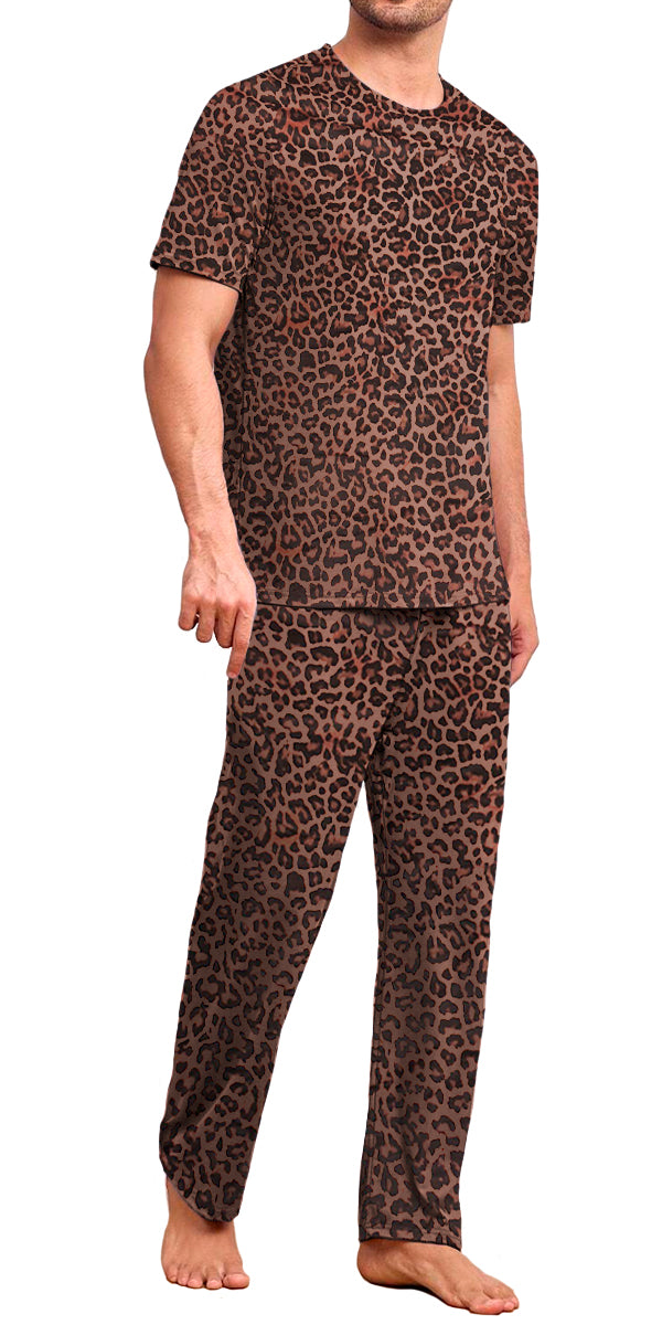 Conjunto de Pijama Para Hombre Elegante Camisa Pantalon