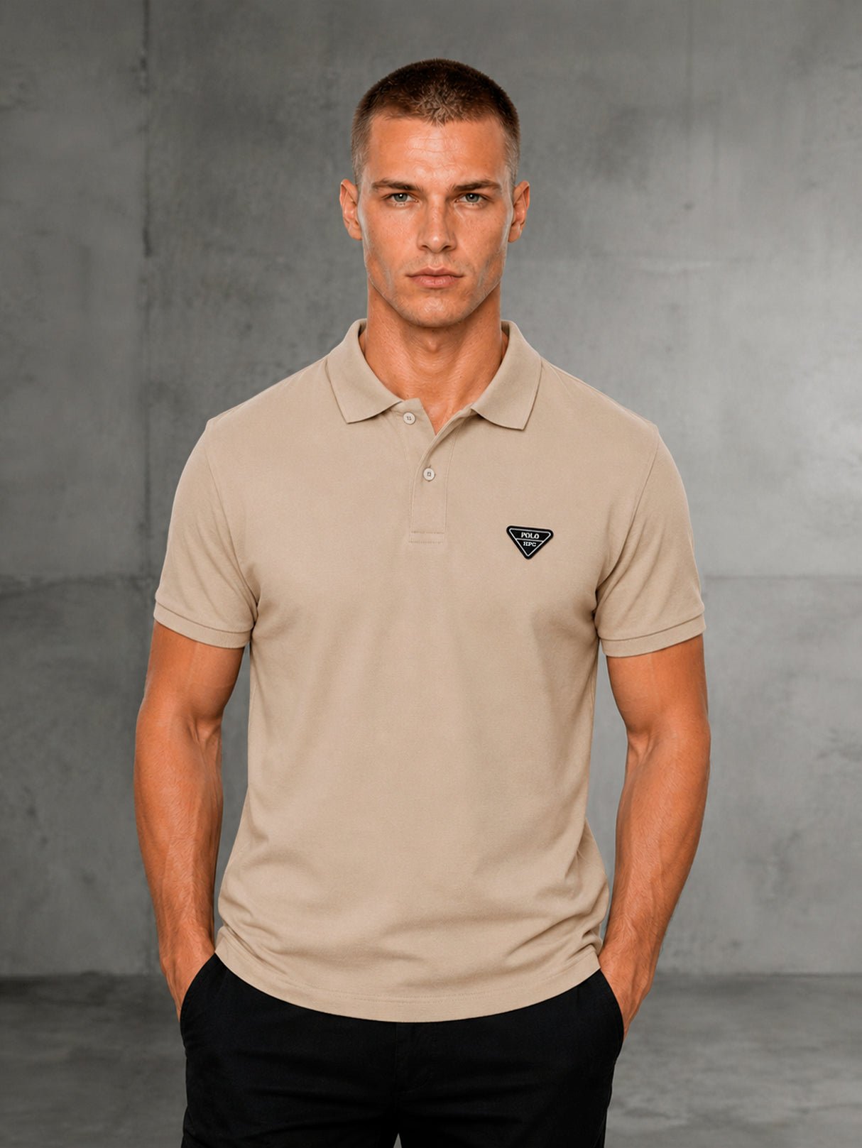 Playera HPC Polo Hombre Slim Fit Algodón Manga Corta Casual