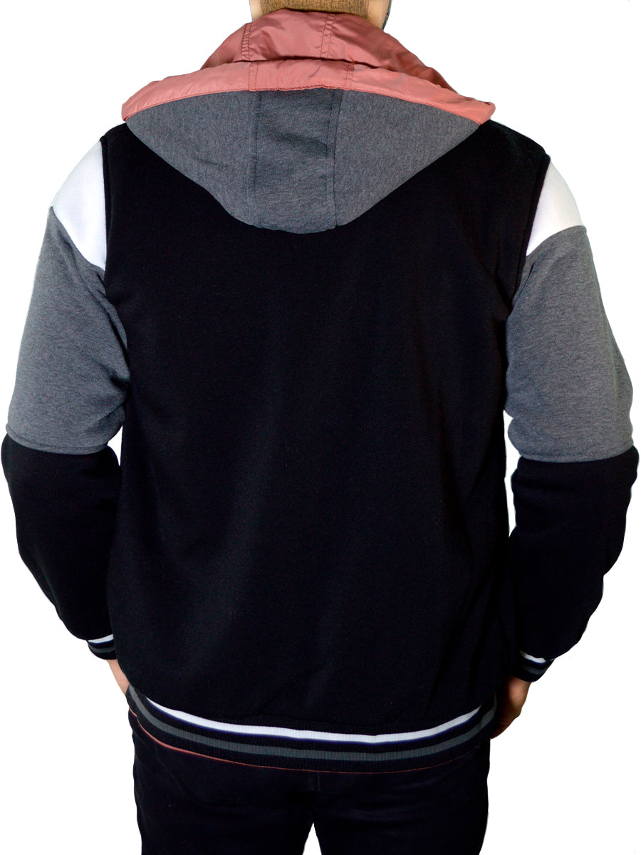 Chamarra Termica Para Hombre Hoddie Doble Vista Con Capucha