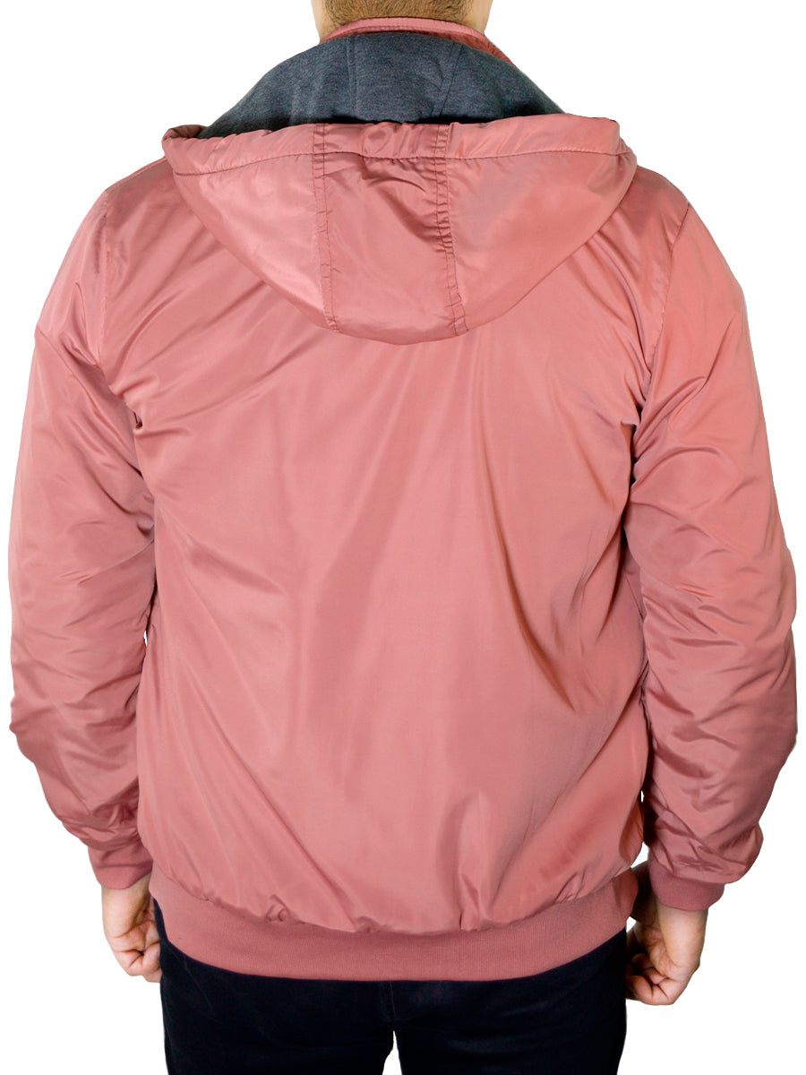 Chamarra Termica Para Hombre Hoddie Doble Vista Con Capucha