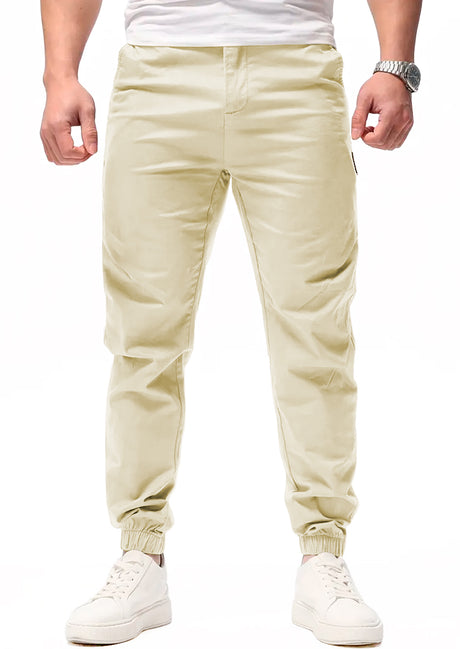 Pantalon Casual Deportivo Jogger para Hombre Bolsos Laterales con Cintura Elastica Ajustable