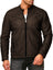 Chamarra Vinipiel Hombre Biker Chaqueta Impermeable Estilo Casual