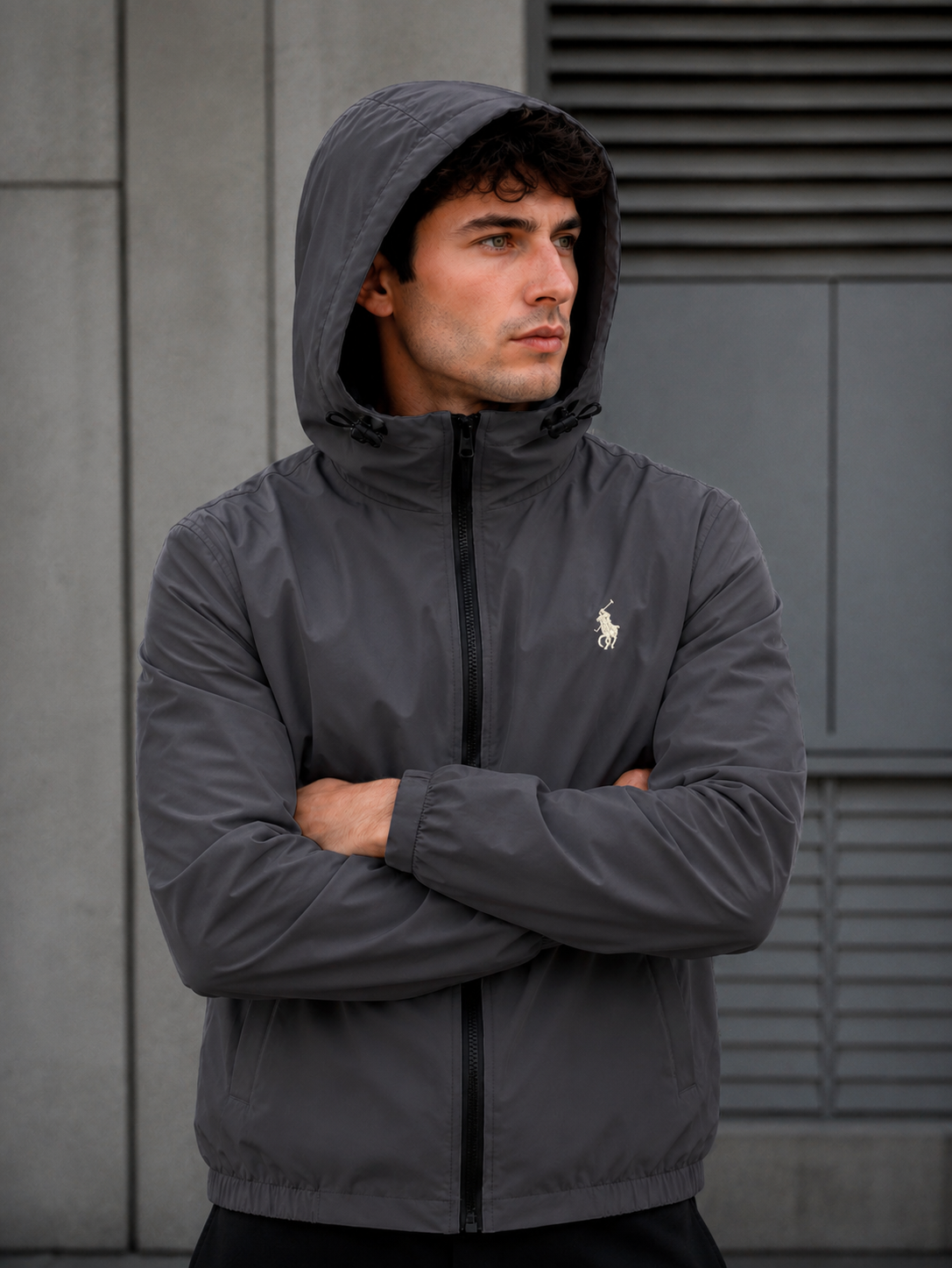 Chamarra Hpc Polo Rompevientos Para Hombre Calidad Premium