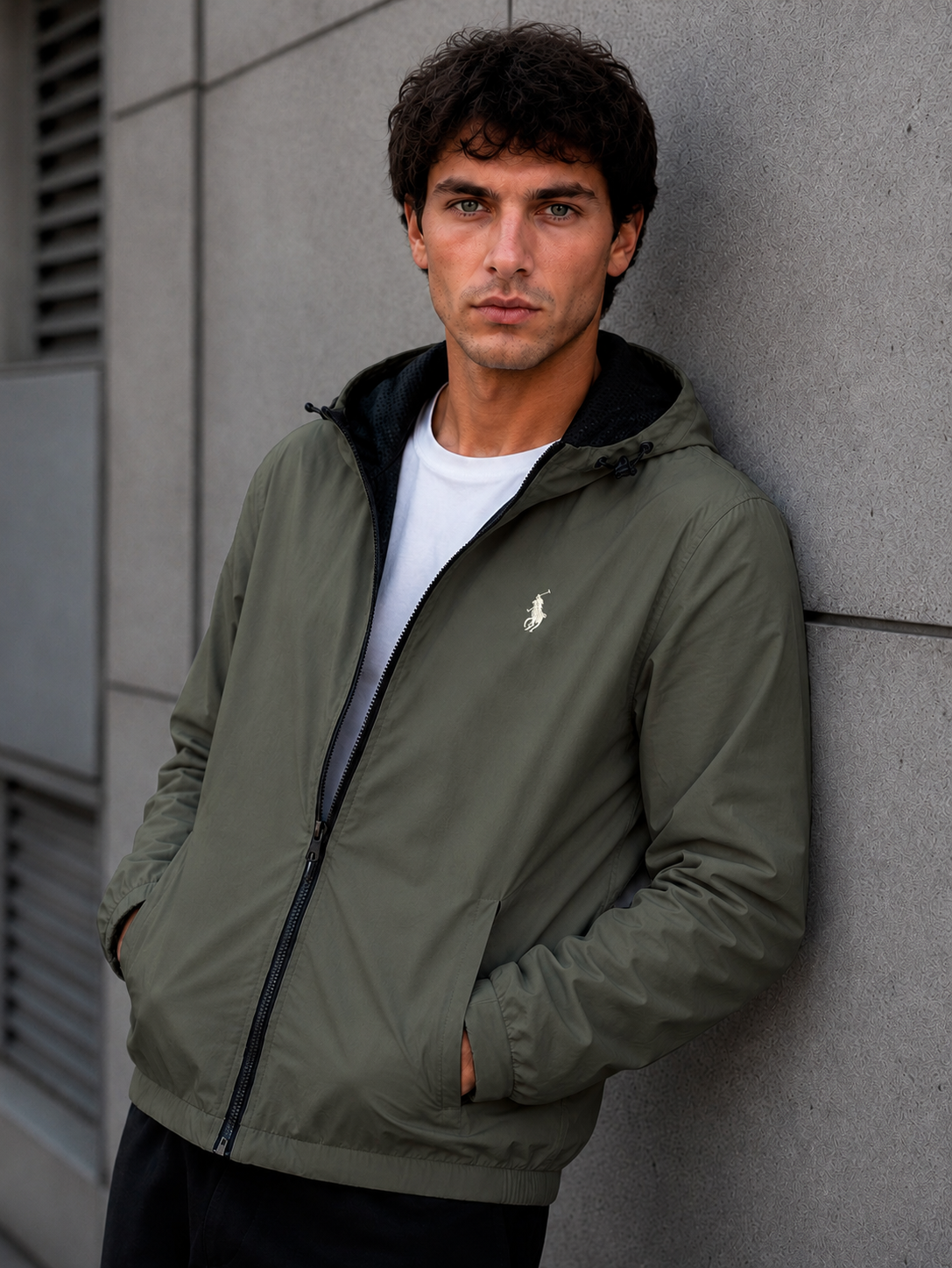 Chamarra Hpc Polo Rompevientos Para Hombre Calidad Premium