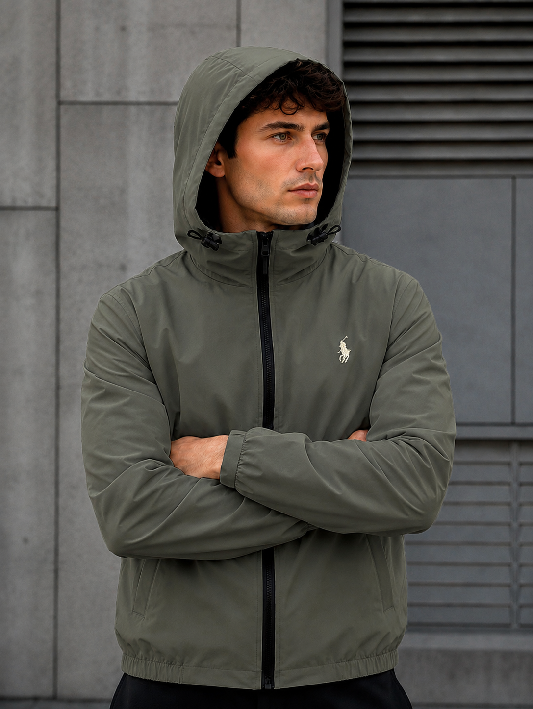 Chamarra Hpc Polo Rompevientos Para Hombre Calidad Premium