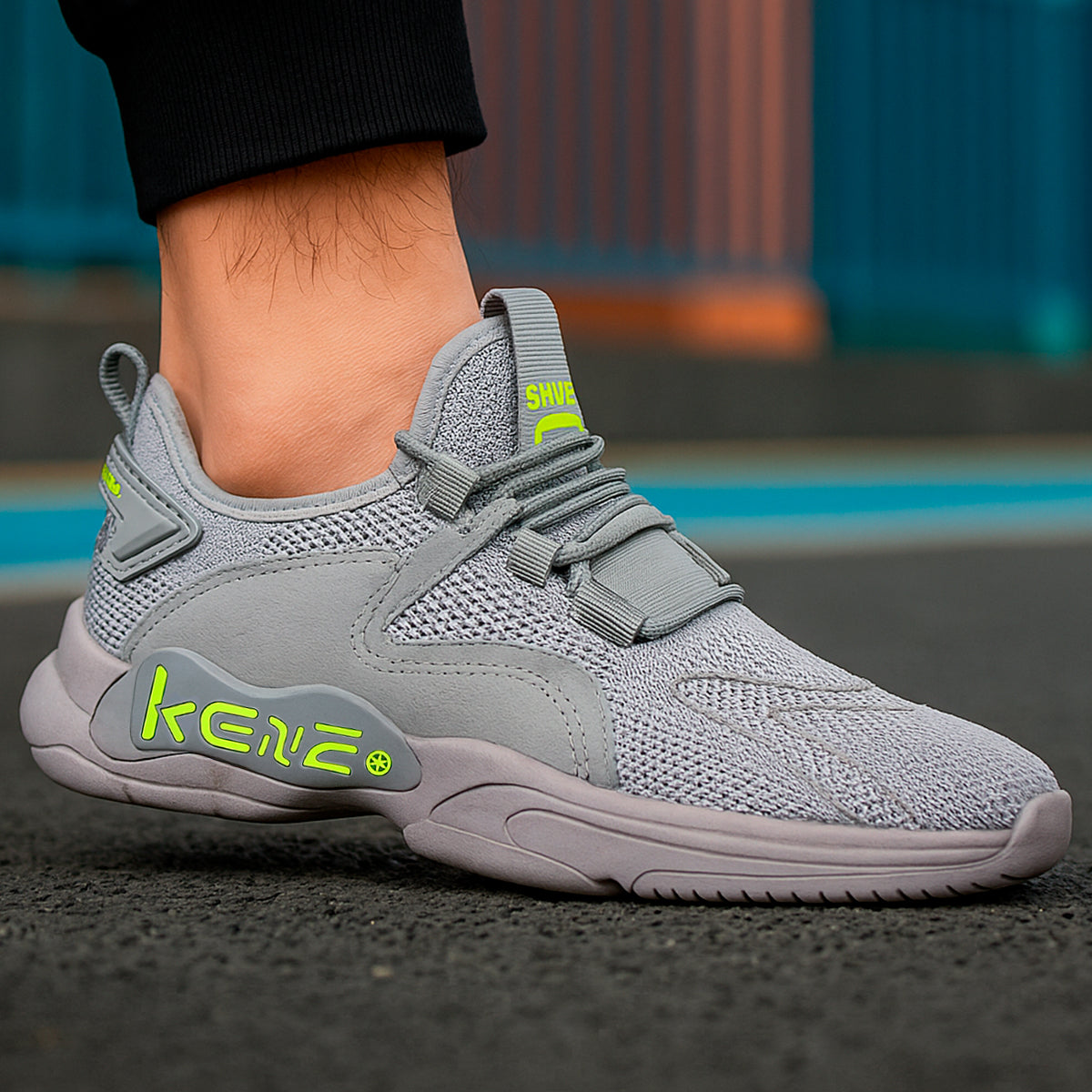 Tenis para hombre casuales con un diseño de  tela para correr con punta  con agujeta clásica, suela antideslizante Zapatilla para hombre cómodo transpirable ideal para el uso diario