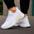 Tenis para hombre casuales con un diseño de  tela para correr con punta  con agujeta clásica, suela antideslizante Zapatilla para hombre cómodo transpirable ideal para el uso diario