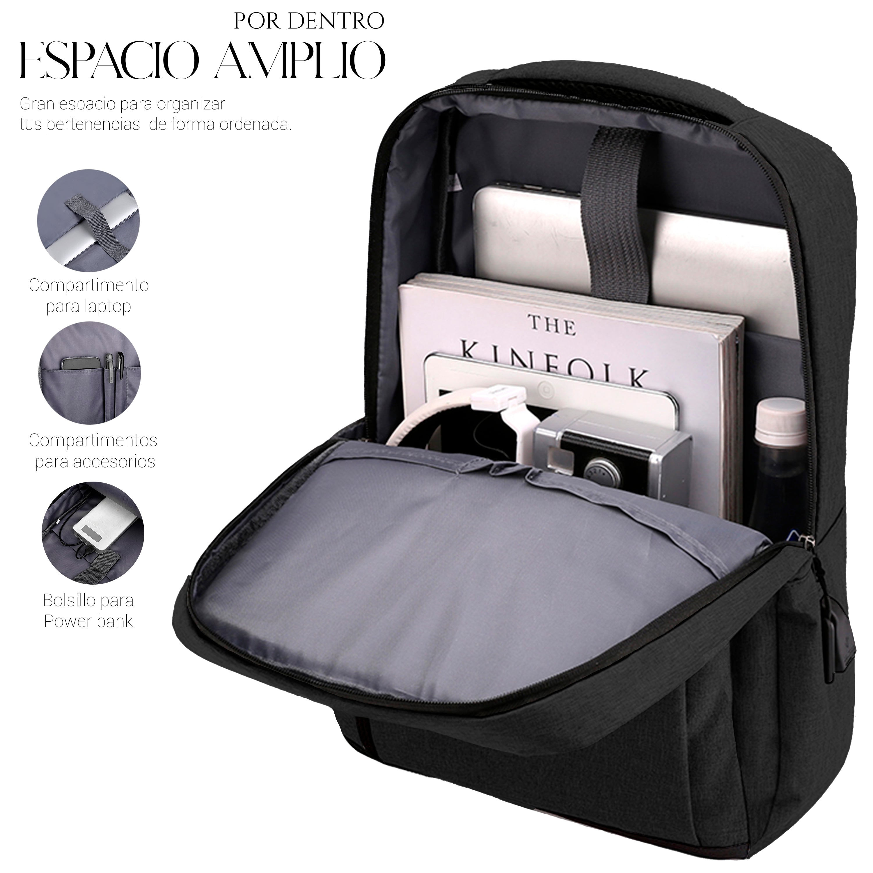Mochila Backpack Impermeable Porta Laptop Puerto Usb – Shendy Vendy