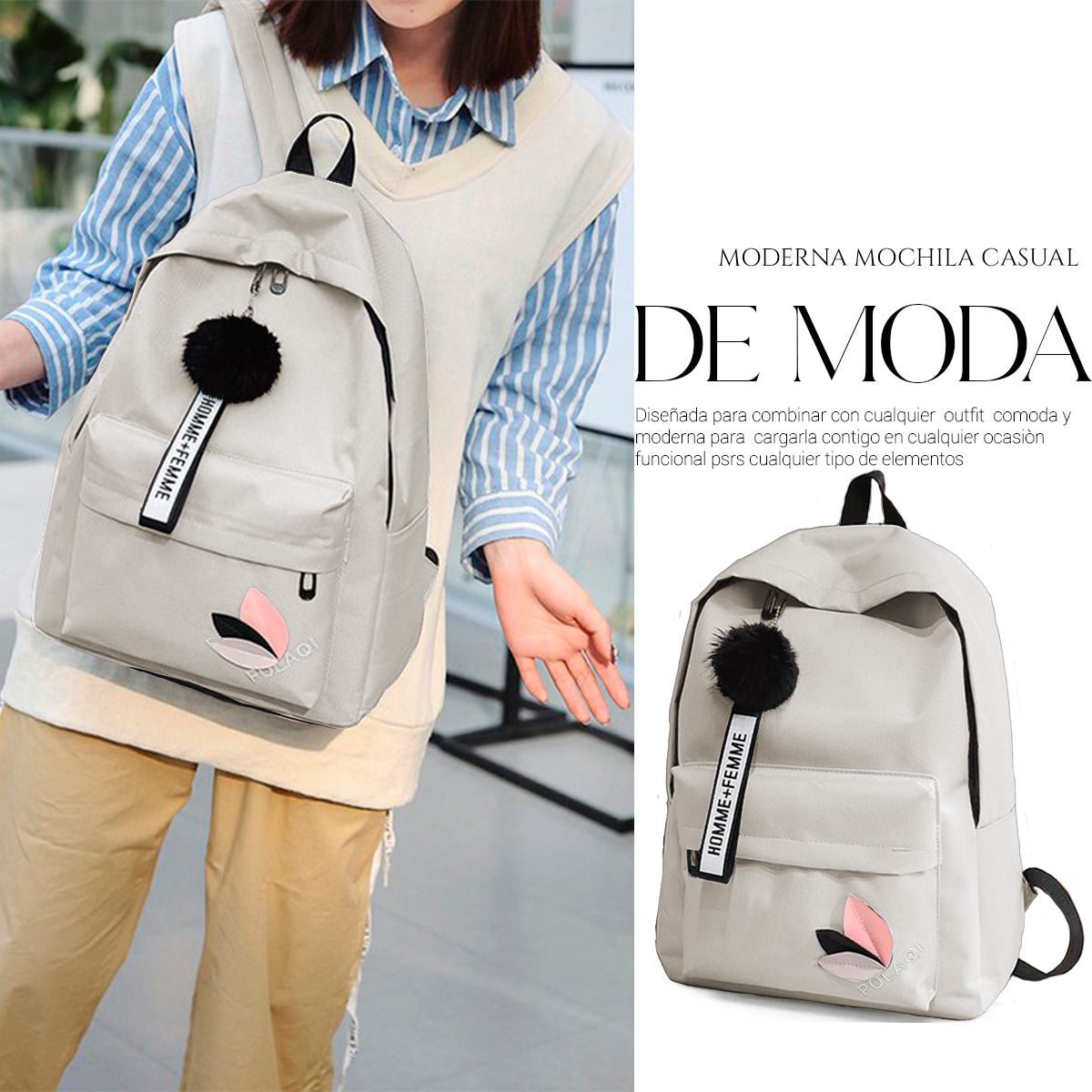 Mochila Backpack Minimalista