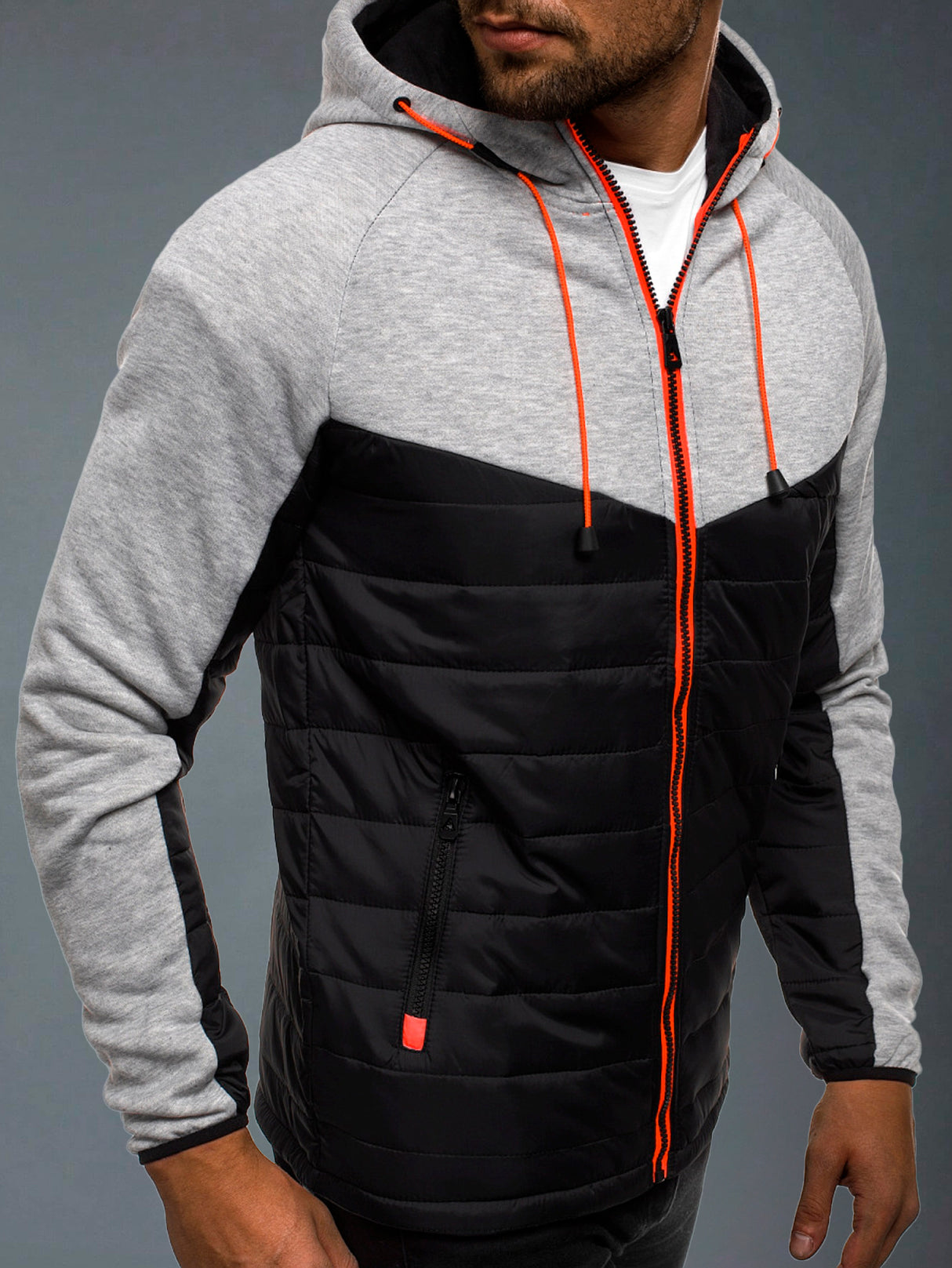 Sudadera Hombre Con Capucha Deportiva Con Cierre Hoodie