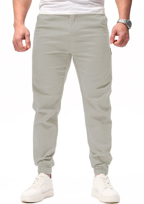 Pantalon Casual Deportivo Jogger para Hombre Bolsos Laterales con Cintura Elastica Ajustable