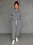 Conjunto Deportivo Mujer 2pz Sudadera Pantalon Comodo Casual