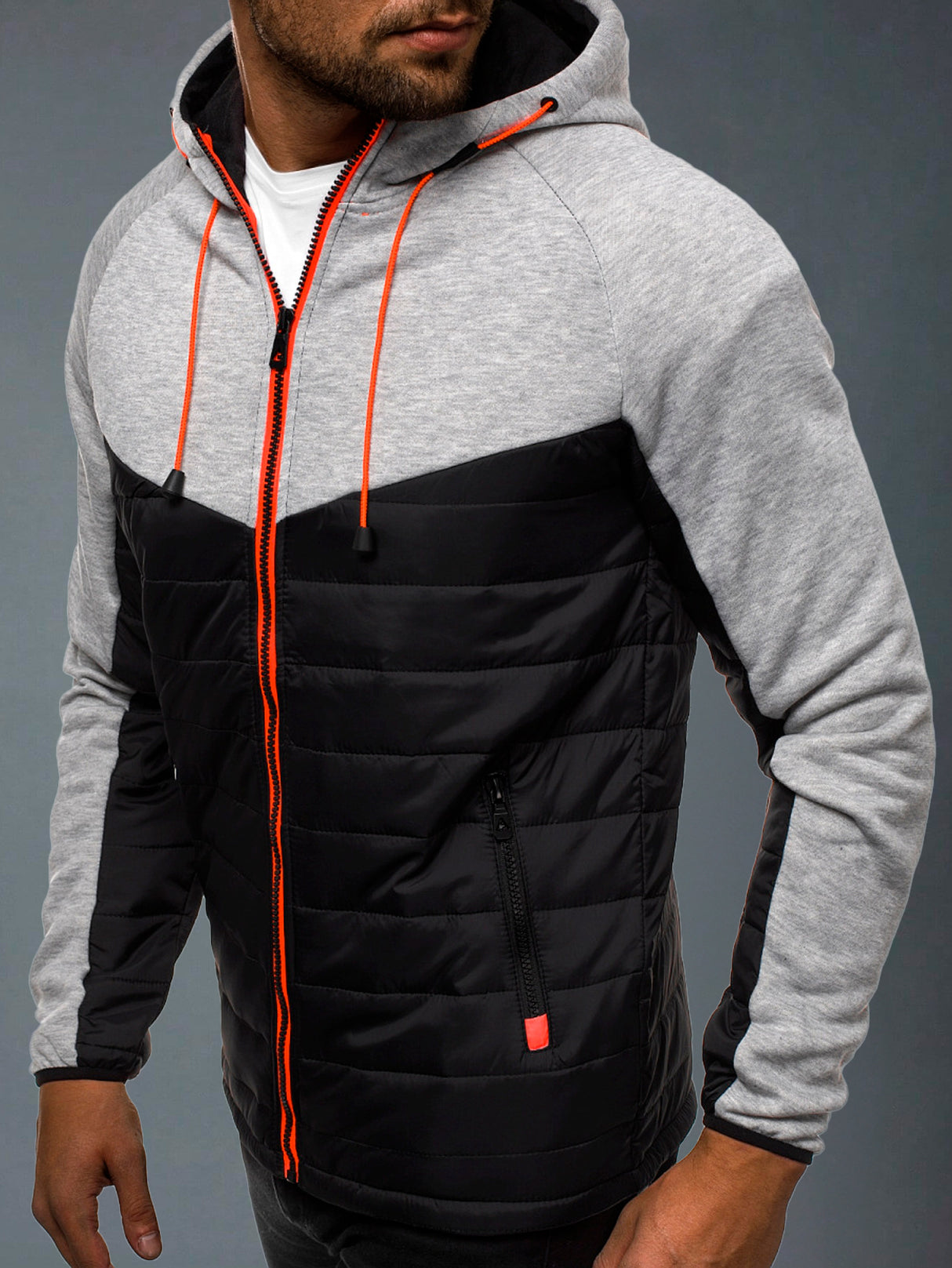 Sudadera Hombre Con Capucha Deportiva Con Cierre Hoodie