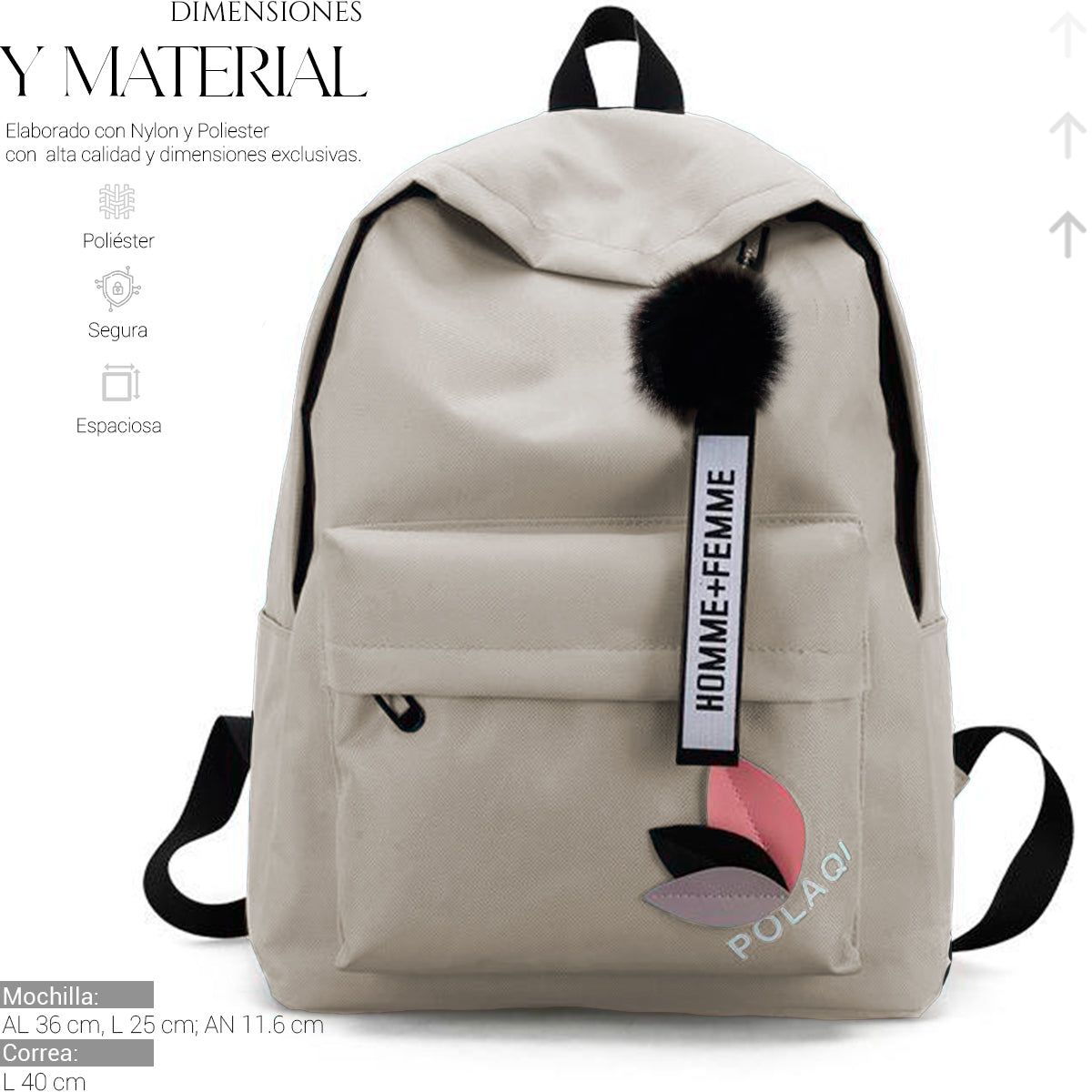 Mochila Backpack Minimalista