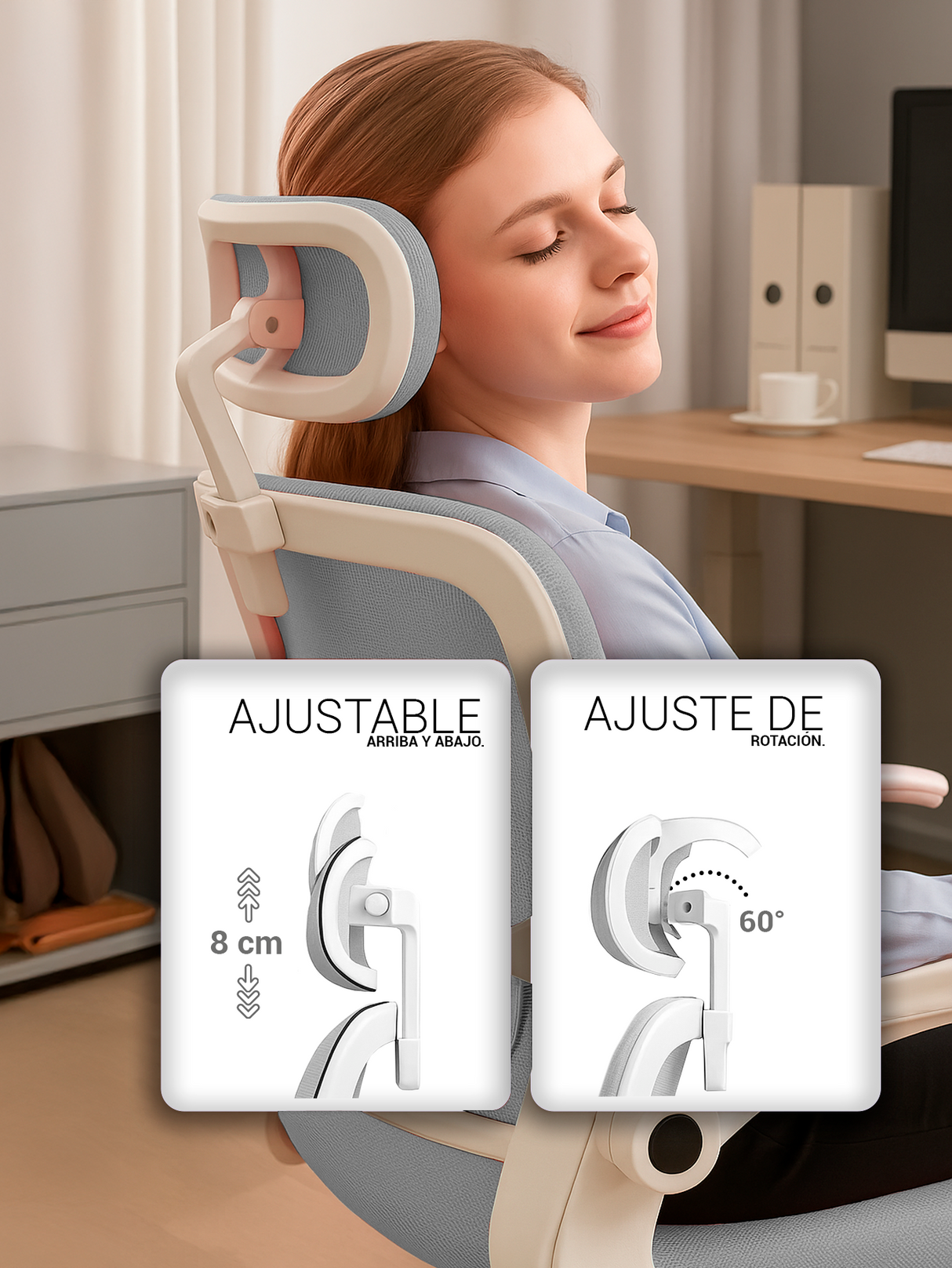 Silla Oficina Ejecutiva Ergonómica Premium Lumbar 360°